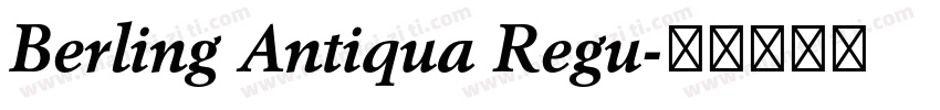 Berling Antiqua Regu字体转换